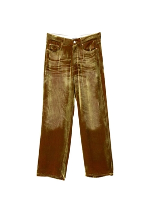 Magliano belt-loops trousers - Gold