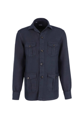 Vincenzo Di Ruggiero four-pocket shirt jacket - Blue