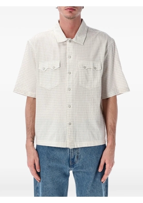 Levi's check-pattern short-sleeve shirt - White