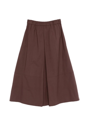 Antonelli elasticated-waistband midi skirt - Brown