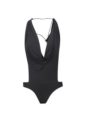 Amazuìn Raquel scoop-neck body - Black