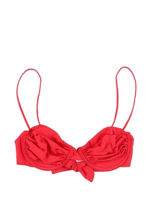 BELAMER Olivia ruched bikini top - Red