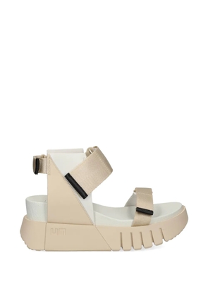 United Nude Delta Run touch-strap platform sandals - Neutrals