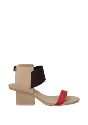 United Nude Raila Mid elasticated-strap block-heel sandals - Neutrals