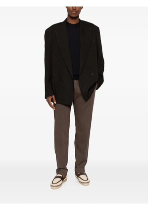 Berwich Chiaia pleated trousers - Brown