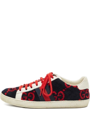 Gucci Pre-Owned Ace fabric leather trainers - Blue