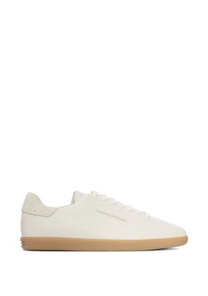 Zegna grained-leather sneakers - Neutrals
