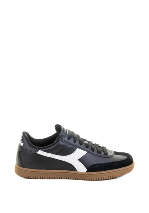 Diadora white-stripe sneakers - Black