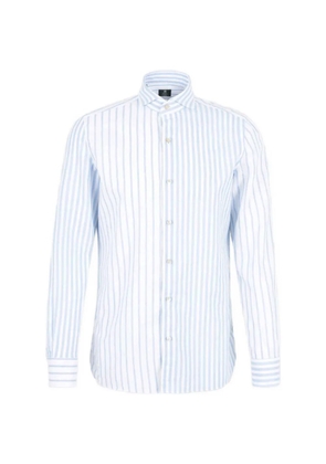 Luigi Borrelli striped long-sleeved shirt - White