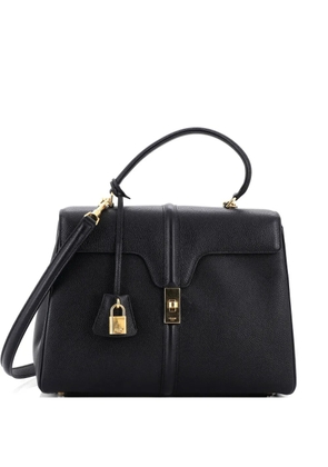 Celine Pre-Owned 16 Top Handle Bag Grained Calfskin Medium shoulder bag - Black