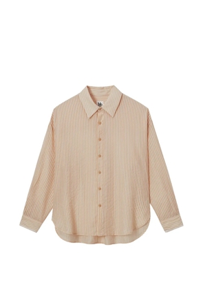 b+ab striped-pattern long-sleeve shirt - Neutrals