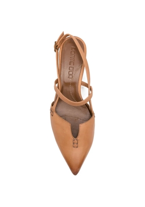 Pomme D´Or pointed-toe slingback pumps - Brown