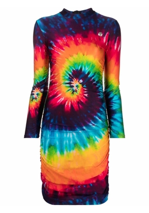 Philipp Plein tie dye-print mini dress - Purple