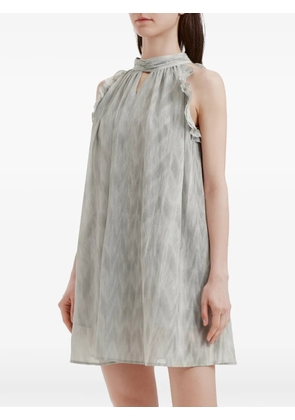 b+ab abstract-pattern mini dress - Grey