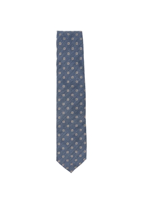 Barba geometric-pattern tie - Blue