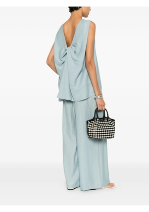 Eleh sleeveless flared blouse - Blue