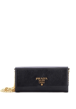 Prada Pre-Owned Wallet on Chain Vitello Move Long crossbody bag - Black