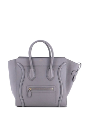 Celine Pre-Owned Luggage Bag Grainy Leather Mini tote bag - Grey