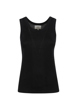 Loulou Limba ribbed top - Black