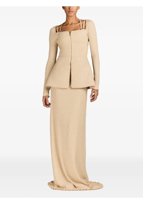 MARK-OFF Beverly long dress - Neutrals