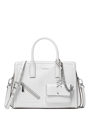 Michael Kors logo-charm tote bag - White