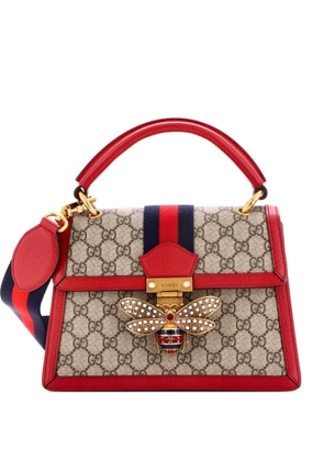 Gucci Pre-Owned Queen Margaret Top Handle Bag GG Coated Canvas with Leather Small satchel - Brown