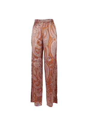 Antonelli paisley-print palazzo pants - Orange