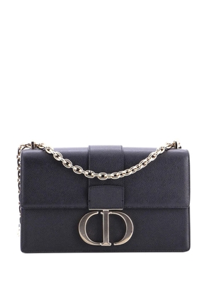 Christian Dior Pre-Owned 30 Montaigne Chain Flap Bag Leather East West shoulder bag - Black