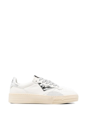 4B12 Hyper glitter-laces sneakers - White