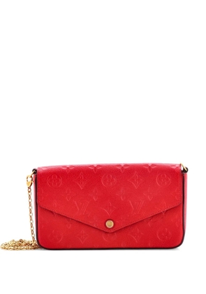 Louis Vuitton Pre-Owned Felicie Pochette Monogram Empreinte Leather crossbody bag - Red