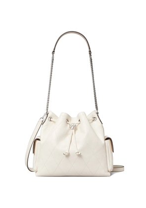 Tory Burch Charlie quilted shoulder bag - White