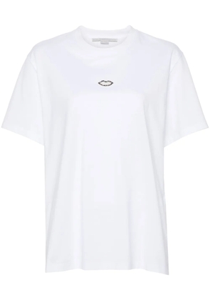 Stella McCartney crystal lips T-shirt - White