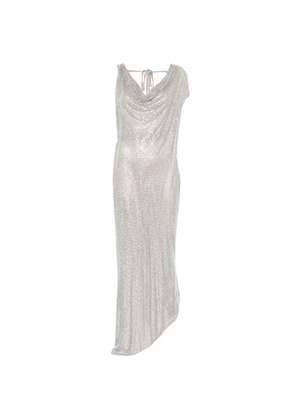 Giuseppe Di Morabito cowl asymmetric dress - Silver