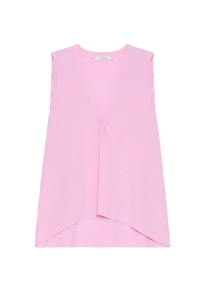 MALIPARMI V-neck pleated top - Pink