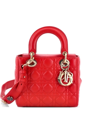 Christian Dior Pre-Owned My Lady Dior Bag Cannage Quilt Lambskin satchel - Red