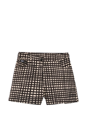 Pence Luna vichy-pattern shorts - Neutrals