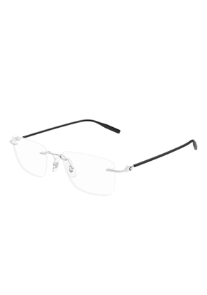Montblanc rectangle glasses - Silver