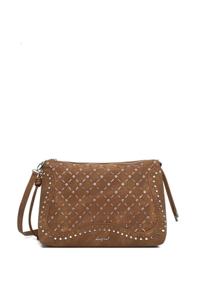 Desigual mini Yankee Leiria studded shoulder bag - Brown