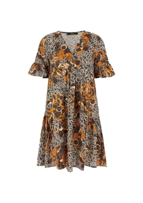 Weekend Max Mara floral-print tiered mini dress - Blue