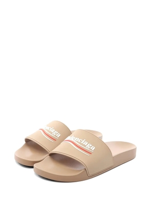 Balenciaga Pre-Owned Pool Slide sandals - Neutrals