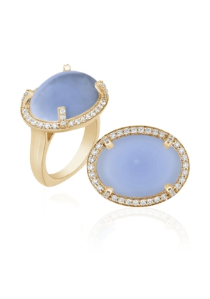 Goshwara G-One chalcedony diamond ring - Gold