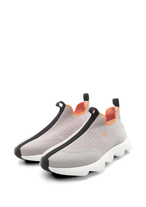 Hermès Pre-Owned 2020s Eclair knit sneakers - Grey
