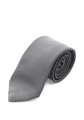 Hermès Pre-Owned 2010s all-over pattern silk tie - Black