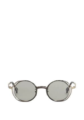 Kuboraum H11 hammered-effect round-frame sunglasses - Silver