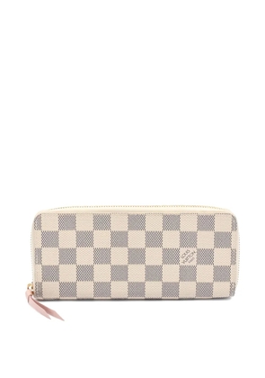 Louis Vuitton Pre-Owned 2017 Damier Azur Clemence wallet - Neutrals