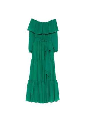 ALESSANDRO LEGORA Balze ruffled off-the-shoulder maxi dress - Green