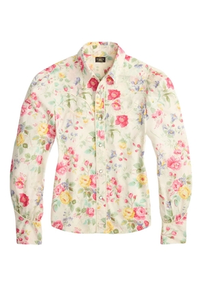 Ralph Lauren RRL floral-print long-sleeve shirt - Neutrals