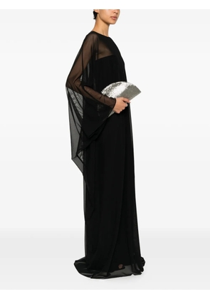 Norma Kamali draped-design maxi dress - Black