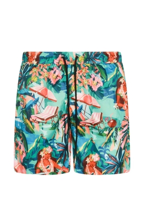 Mauna Kea tropical-print swim shorts - Green