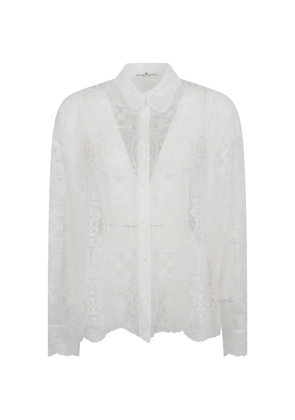 Ermanno Scervino embroidered lace shirt - White